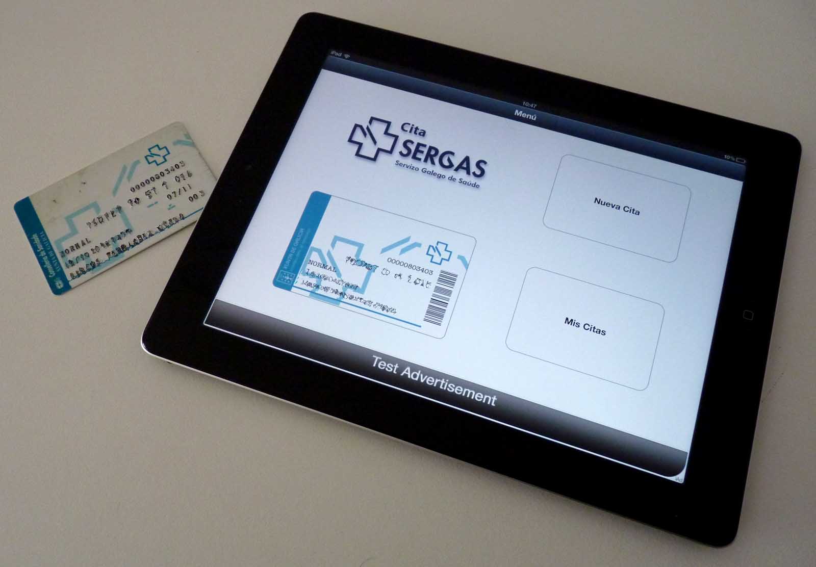 A aplicación Cita SERGAS está dispoñible tanto para iPhone como para iPad