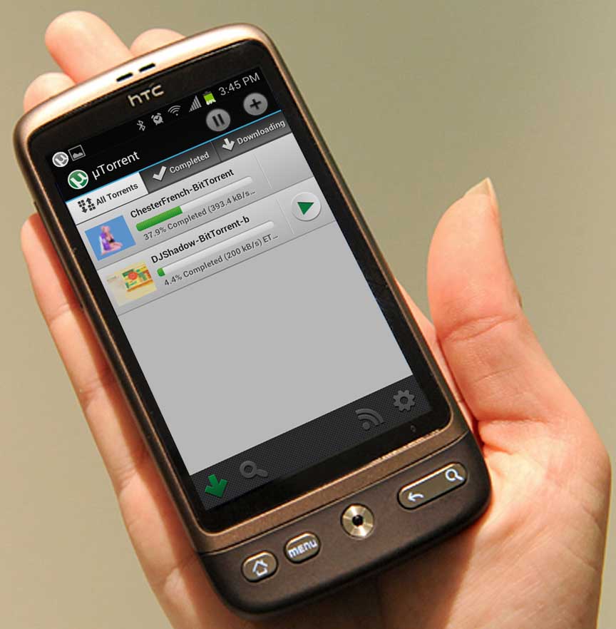 Coa aplicación µTorrent Beta podemos descargar dende móbiles con Android contidos das redes P2P (BitTorrent)