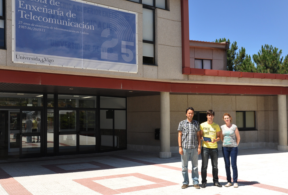 Enrique Costa, Jonathan Juncal e Fátima García, responsábeis de Accegal