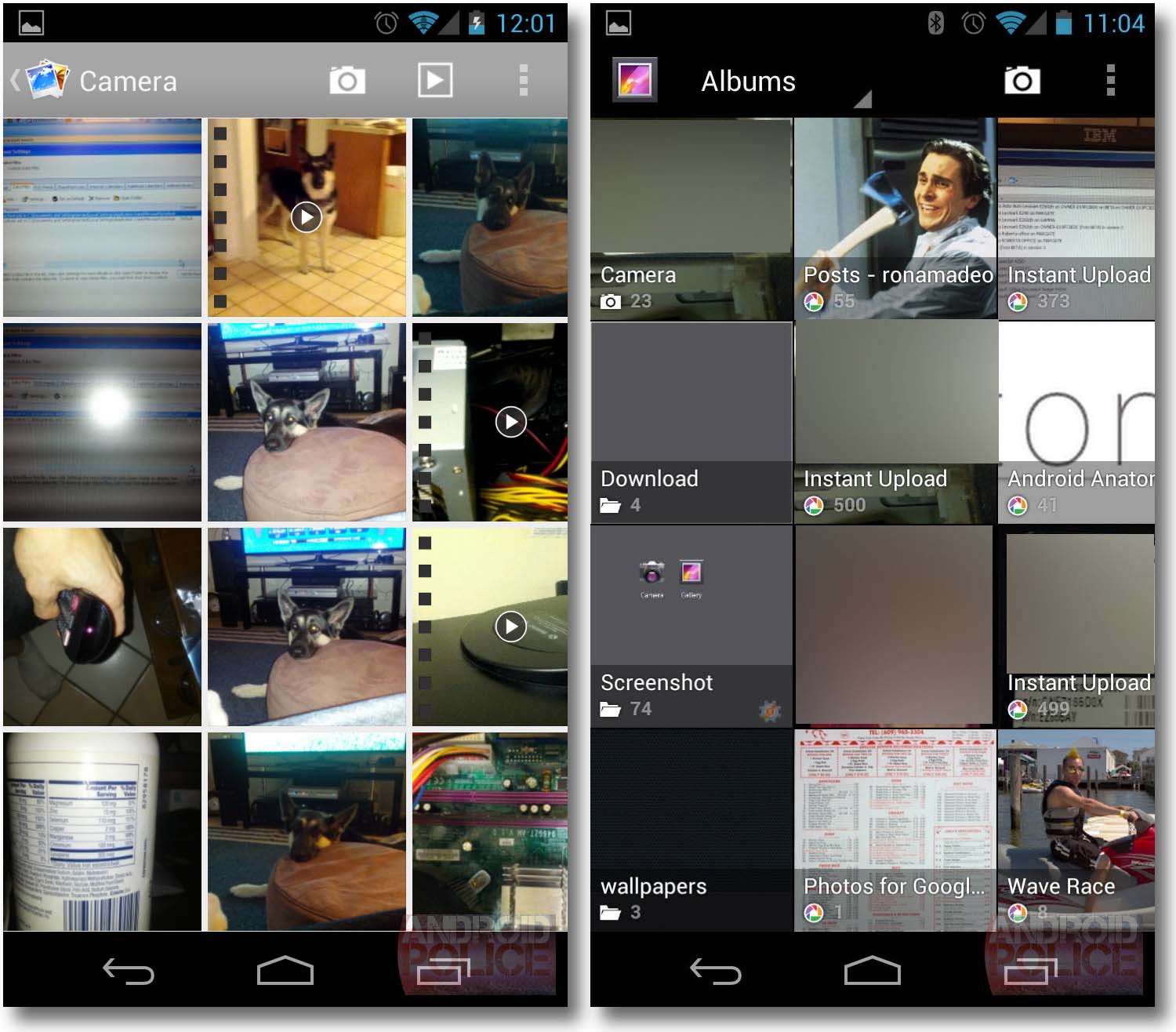 O xeito de moverse polas fotografías en Android 4.2 toma unha aparencia moi semellante á da aplicación de Google+