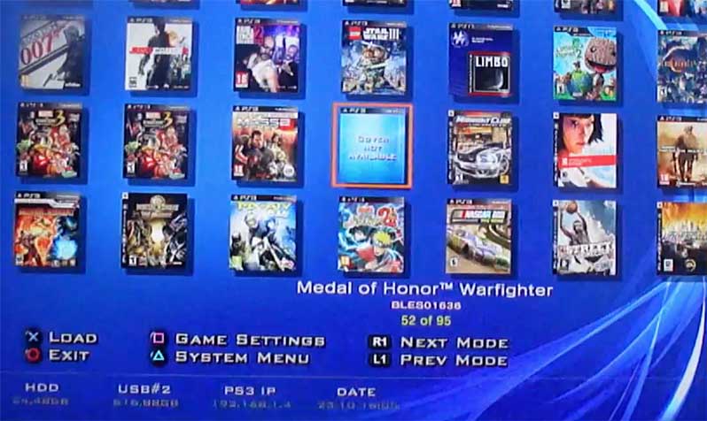 A modificación do firmware da PS3 facilita a carga de xogos non orixinais