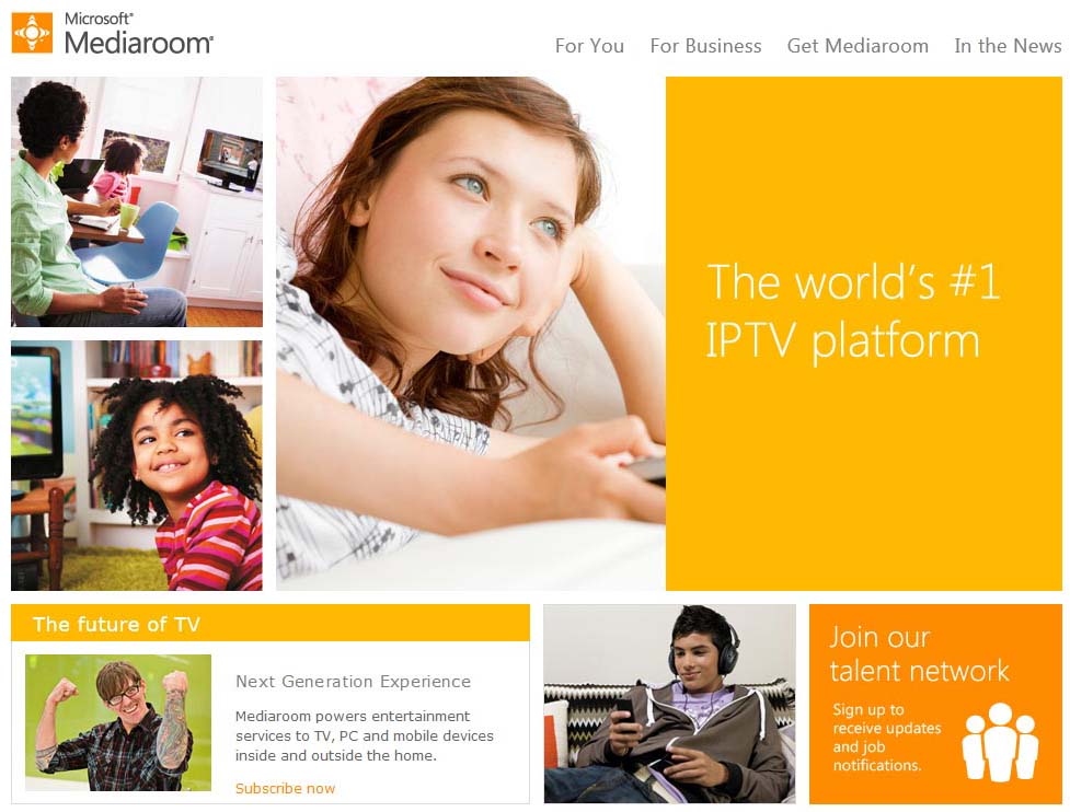 A plataforma estará baseada no servizo Microsoft Mediaroom