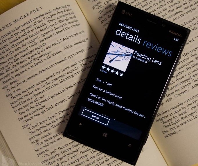 Imaxe da aplicación publicada por Windows Phone Central