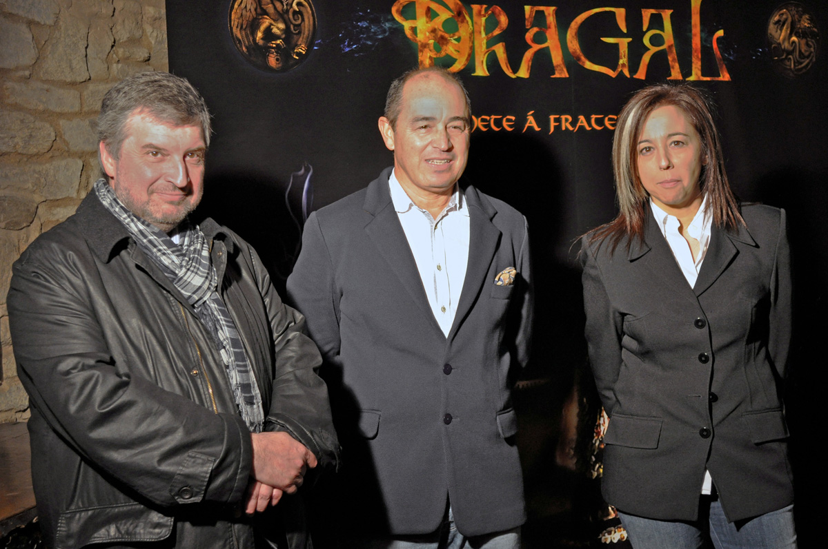 Manuel Bragado (Xerais), Julio Casal (Ficcion) e Elena Gallego Abad