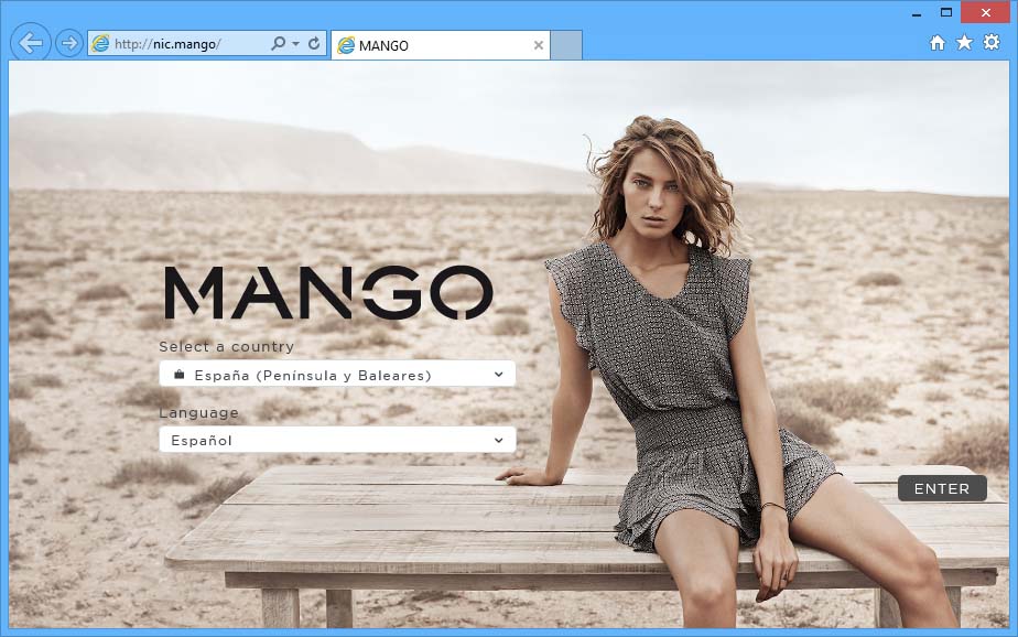 Dende hai uns días é posible acceder á páxina web de Mango a través do dominio nic.mango