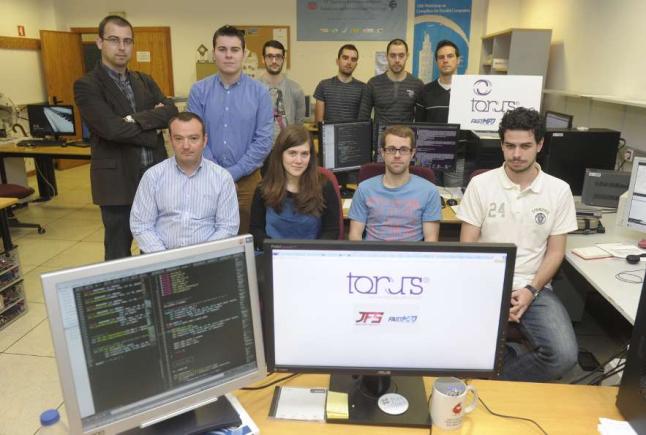O equipo de Torus nunha imaxe de Víctor Echave para a Opinión da Coruña