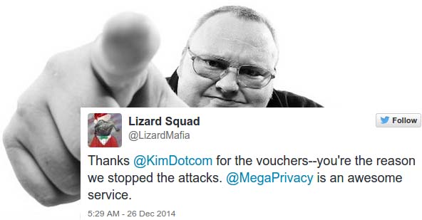 Kim Dotcom intercedeu polo xogadores para evitar os ataques a PSN e Xbox LIVE