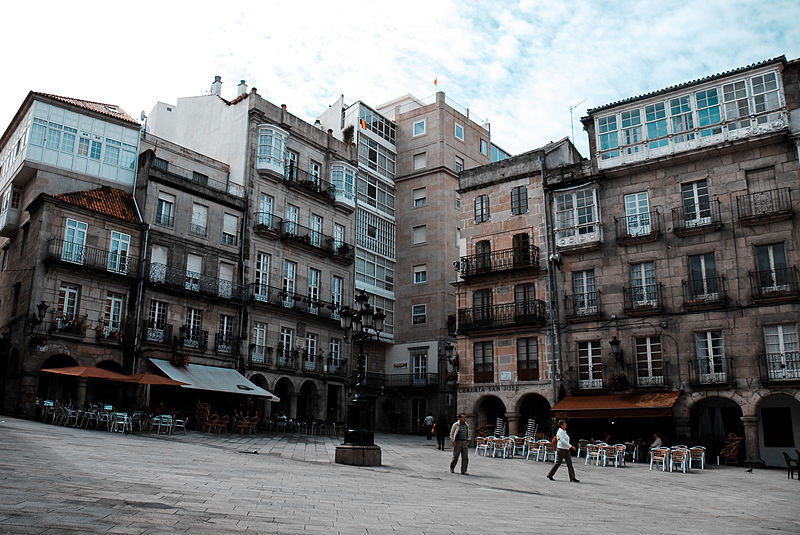 Un recanto da cidade vella de Vigo