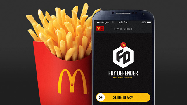 Fry Defender McDonald's lanza una aplicación para proteger tus papas fritas