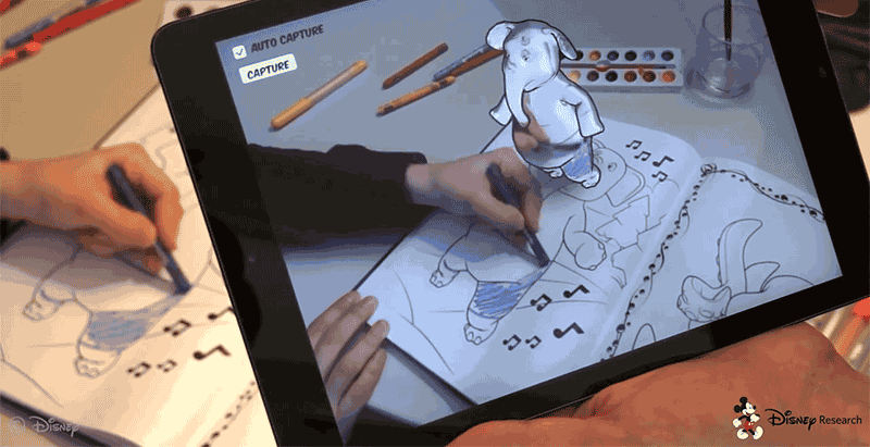 dibu Disney nos muestra su app para "colorear" en 3D dibujos sencillos