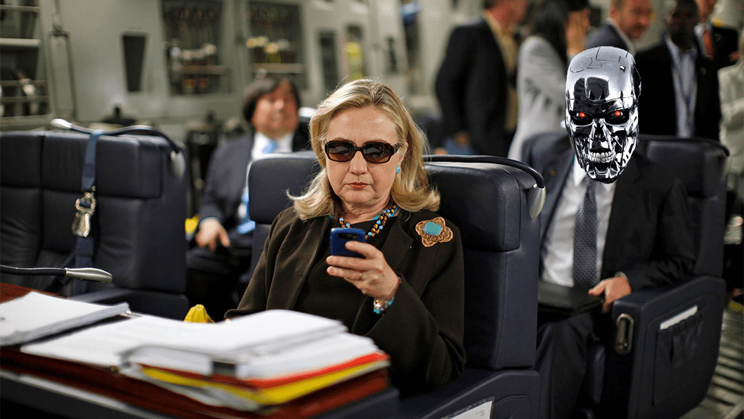 terminator Hillary Clinton se pronuncia en contra de la inteligencia artificial