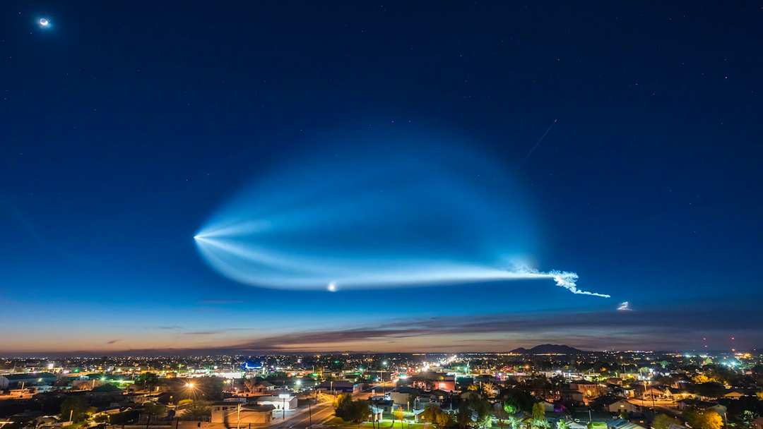 Este timelapse nos muestra el vuelo nocturno del Falcon 9 en toda su ...