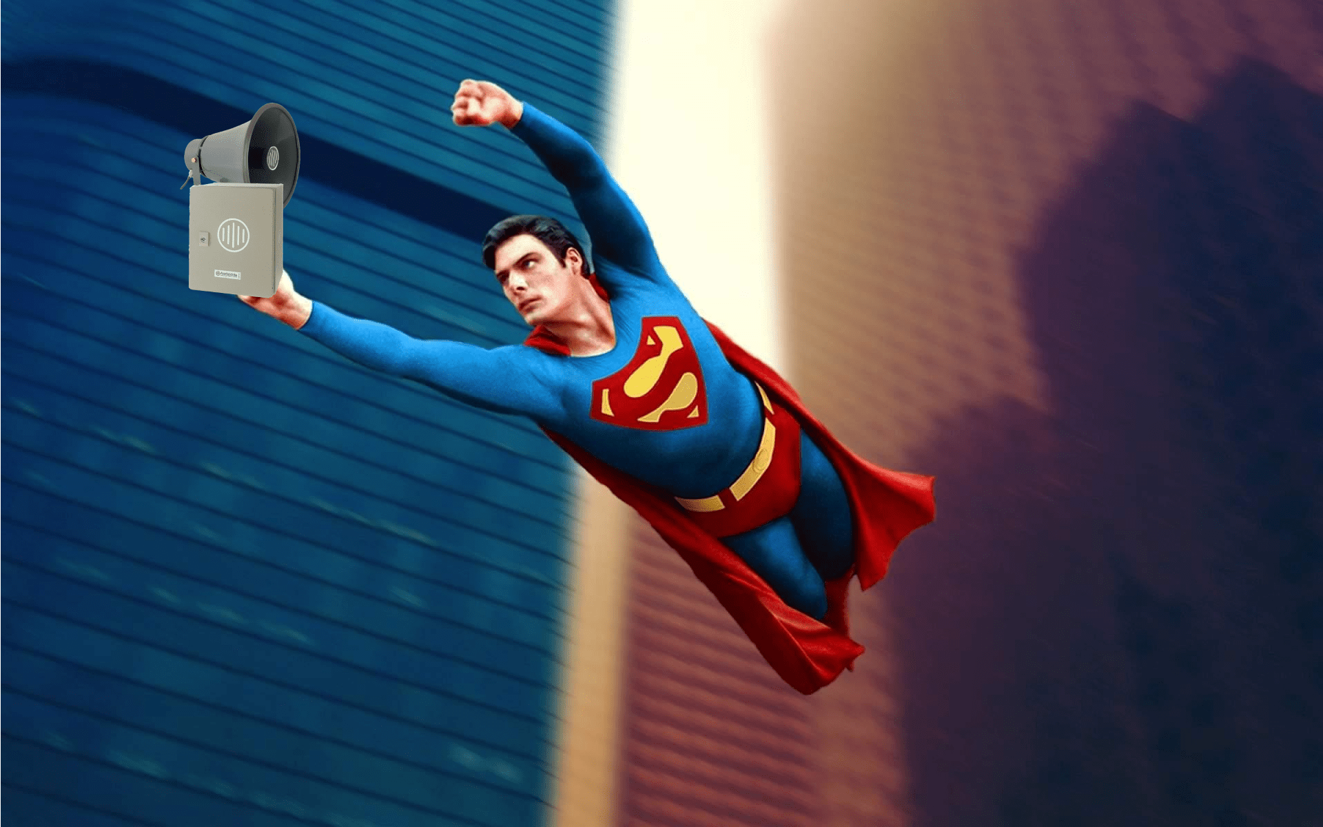 superman Sí, Superman es la voz oficial de la Alerta Sísmica