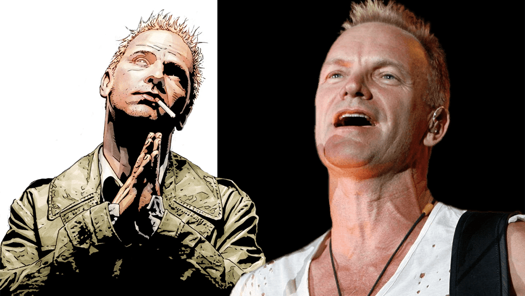 Sting y John Constantine, el personaje de cómic.