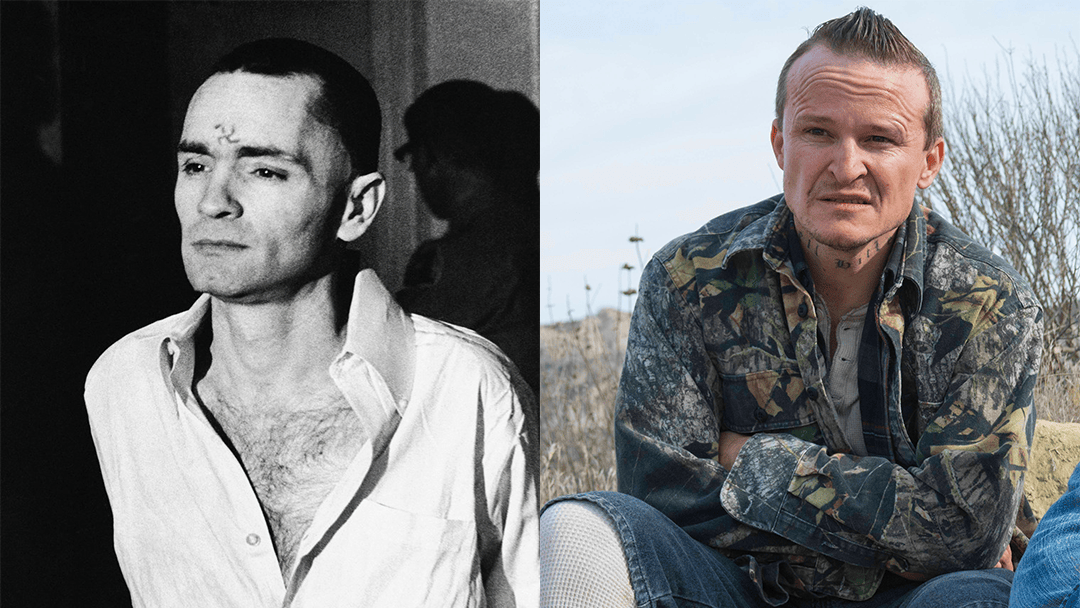 Charles Manson y el actor que interpretará a Manson