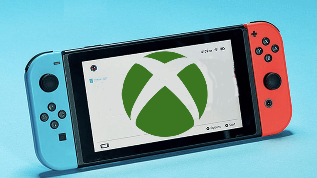 Una Nintendo Switch con el logo de Xbox