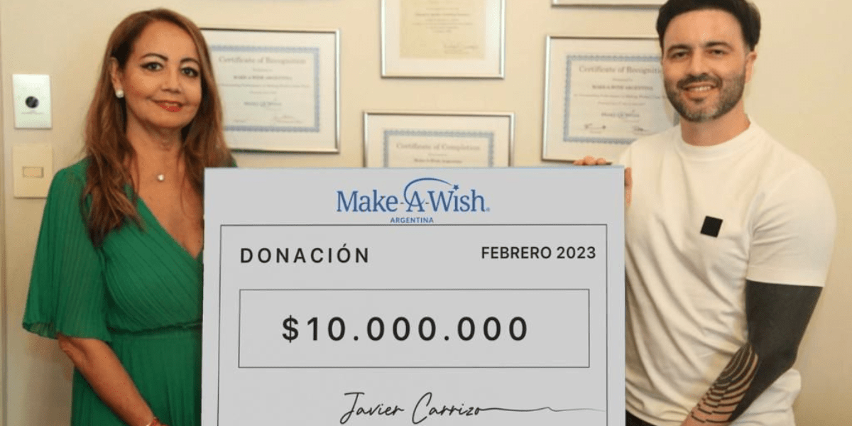 Lee más sobre el artículo El empresario vinculado a la Logística y el Comercio Exterior, Javier Carrizo, dona 10 millones a la fundación Make A Wish de Argentina