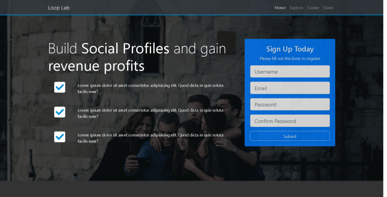 Github Aaraamuthan Looplab Bootstrap Theme A Social Network Theme - Beautiful High Resolution Colorful Illustrations | Free Download
