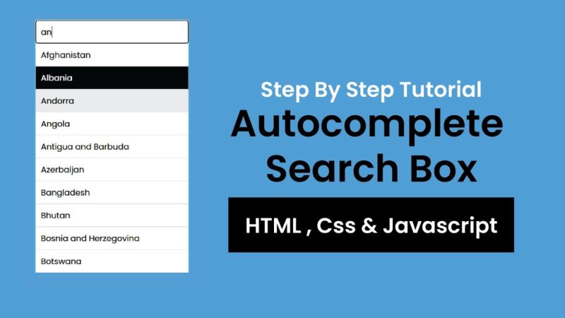 Autocomplete Search Using Html Css Javascript By Codingnepal On Dribbble - Landscape Texture Collection - 4K Quality