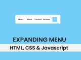 Expanding Menu Horizontal Html Css Javascript Coding Artist