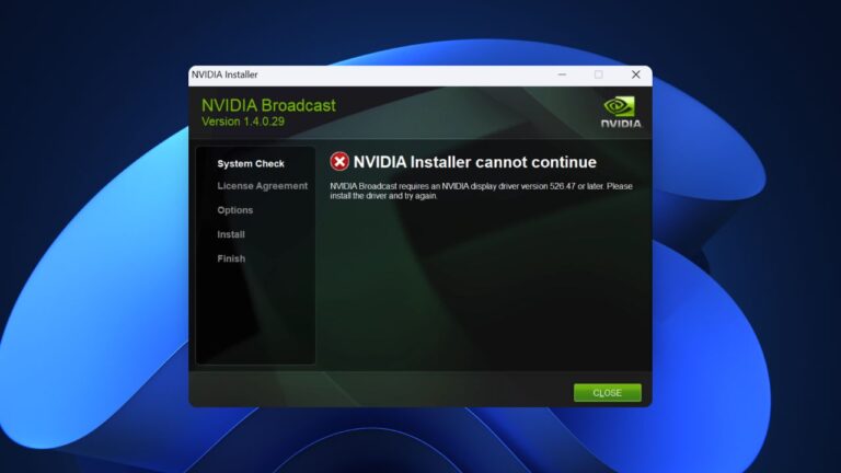 How To Fix NVIDIA Broadcast Not Installing On Windows 11 Coding Lap How To Fix NVIDIA Broadcast Not Installing On Windows 11 768x432 