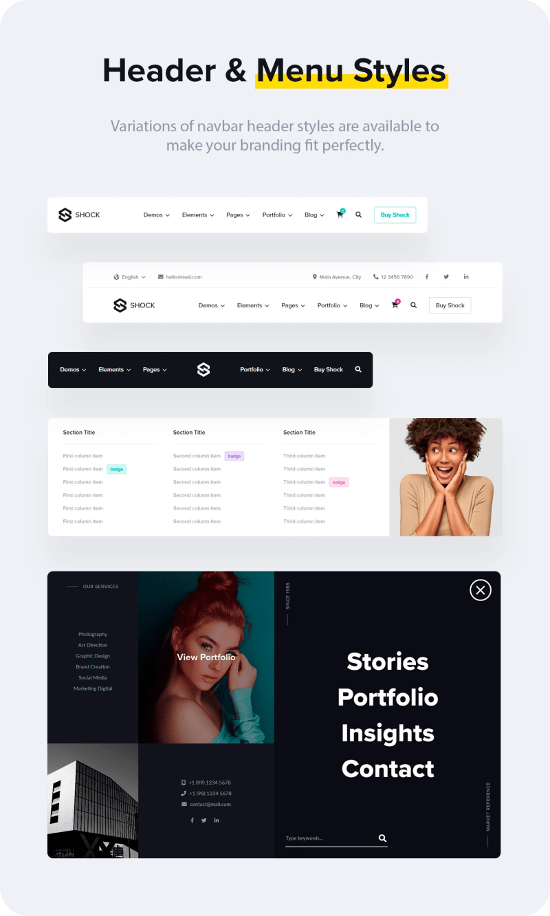 Shock Docs Creative Multipurpose Wordpress Theme - High Resolution Gradient Textures for Desktop