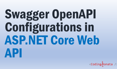 swagger openapi configurations in ASP.NET Core Web API