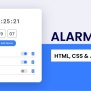 How To Make Alarm App In HTML CSS & JavaScript | Coding Stella