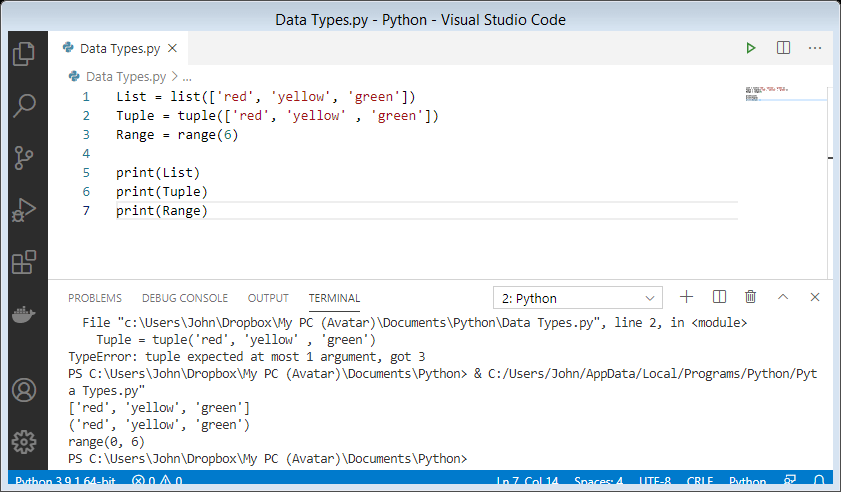 Introduction to Python Data Types - codingstreets