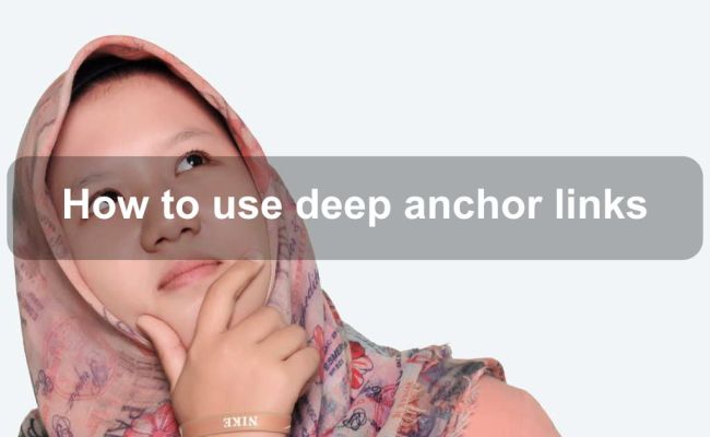 How To Use Deep Anchor Links | Coding Tips And Tricks