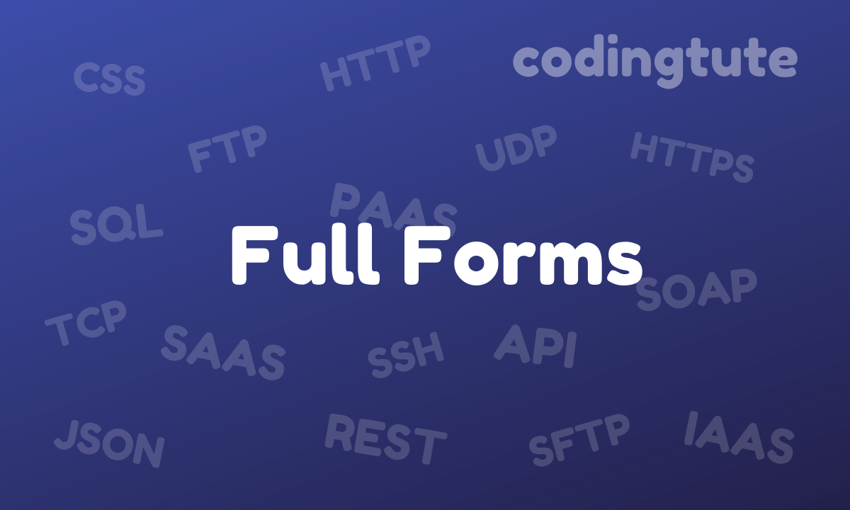 SAP Full Form CodingTute