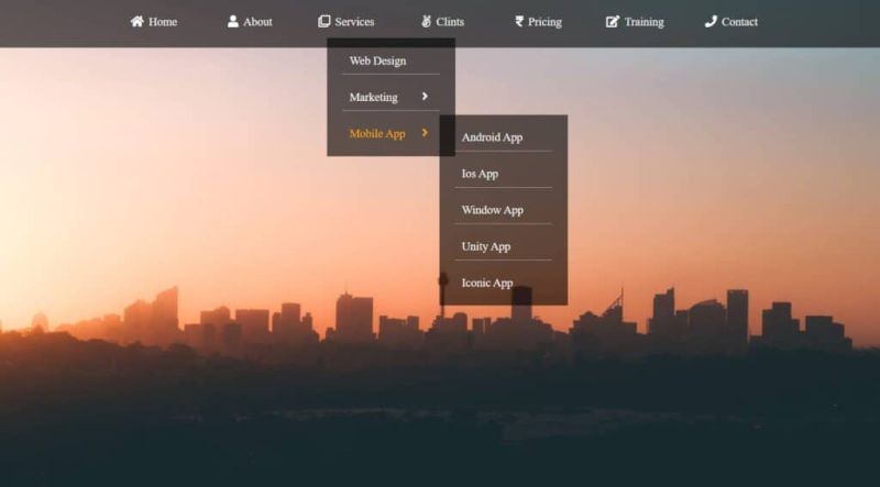 How To Create Drop Down Menu Using Html Css Jquery Html Css - City Design Collection - High Resolution Quality