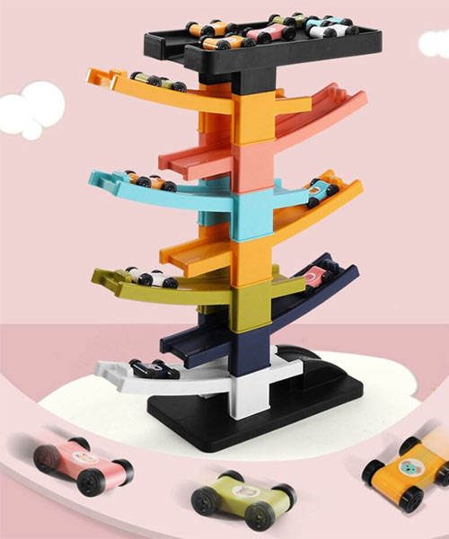 Gliding Ramp Racing Model Car Toy Set Pakistan