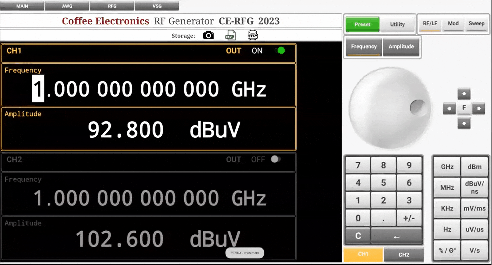 RF Generator change values funtion Gif