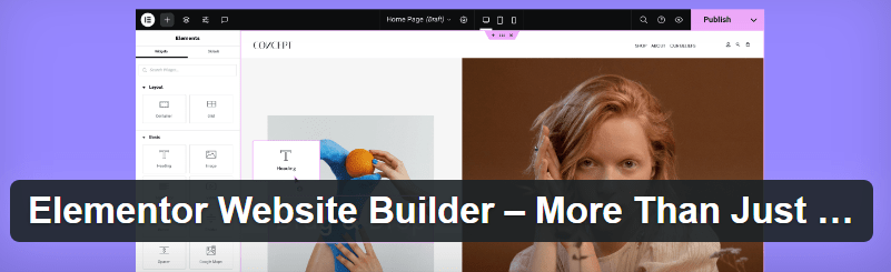 Elementor plugin banner for the post: must have free WordPress plugins