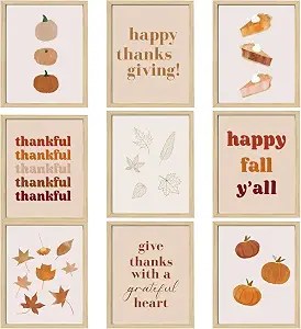Pumpkin and fall gallery wall must have.