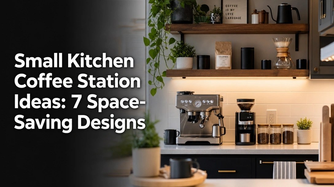Small Kitchen Coffee Station Ideas: 7 Space-Saving Designs