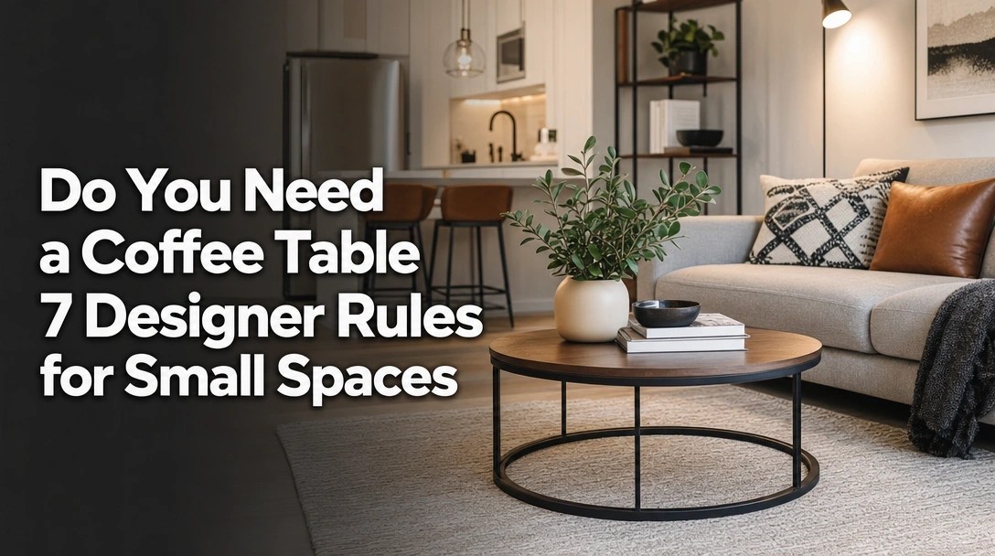 Do You Need a Coffee Table 7 Designer Rules for Small Spaces