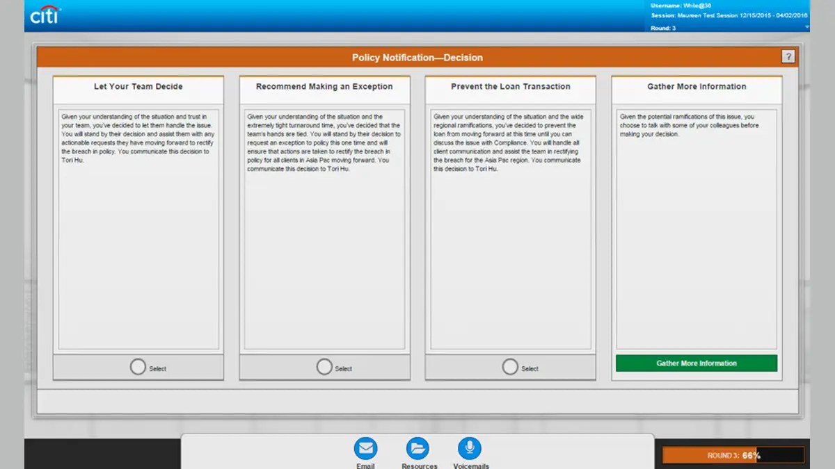 Scenario Decision