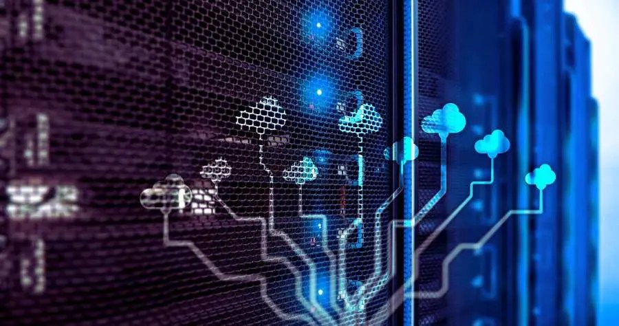 Modern data graphic cloud tree