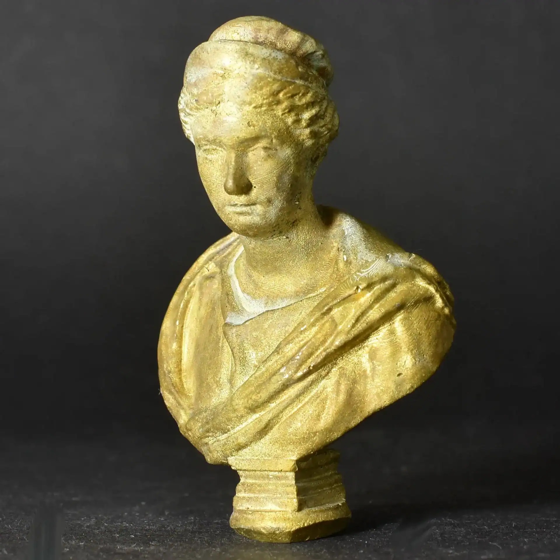 Vibia Sabina statuette angle two solid bronze bust
