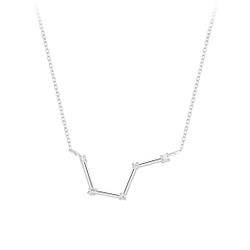 Silver Aries Constellation Necklace Very Unique and Rare Anti Tarnish
