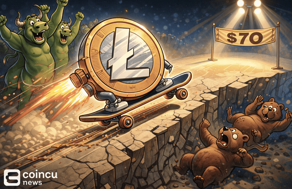 Bullish Momentum Builds as LTC Approaches Key Breakout Level with $70 in Focus