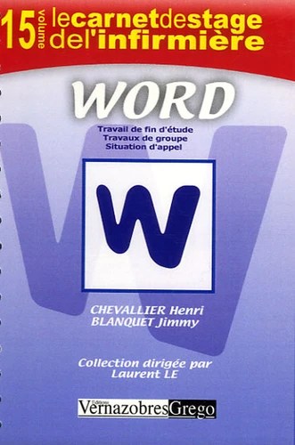 CARNET DE STAGE INFIRMIER WORD