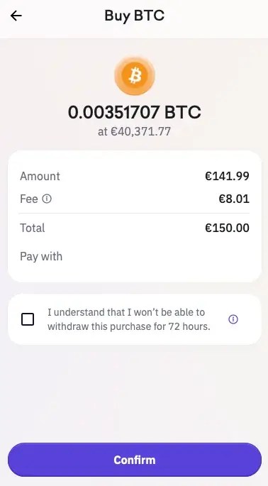 Step 3: Review and Confirm the Transaction