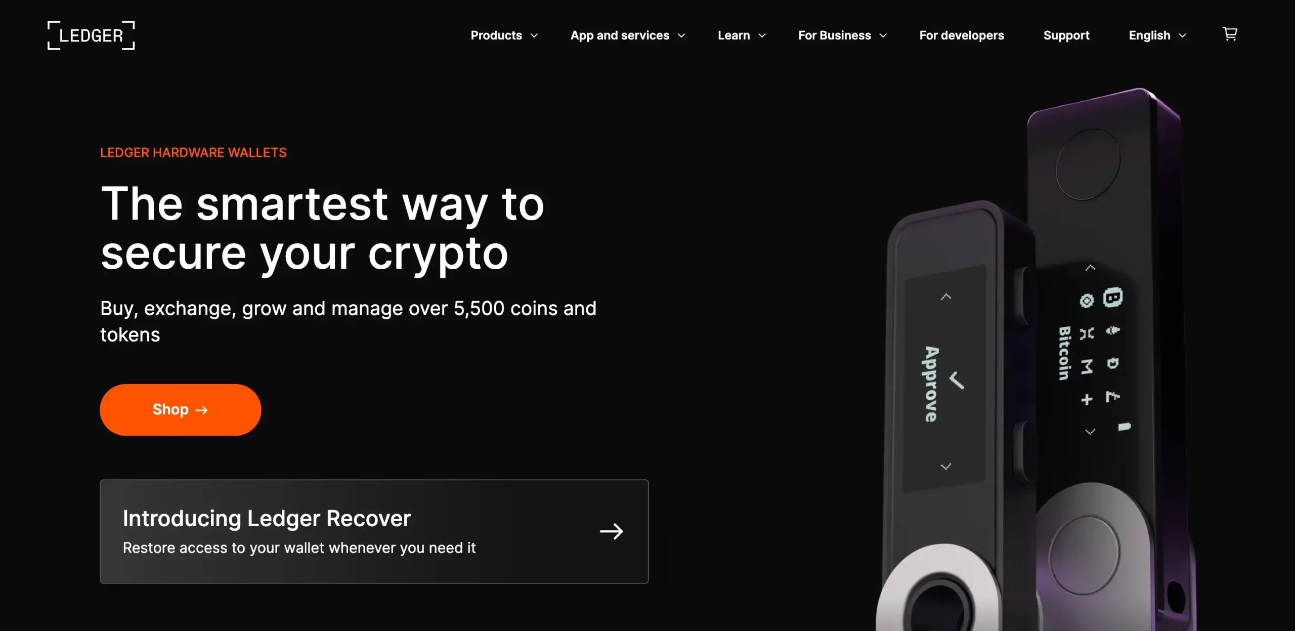 2. Ledger Wallets (especially Nano X model)
