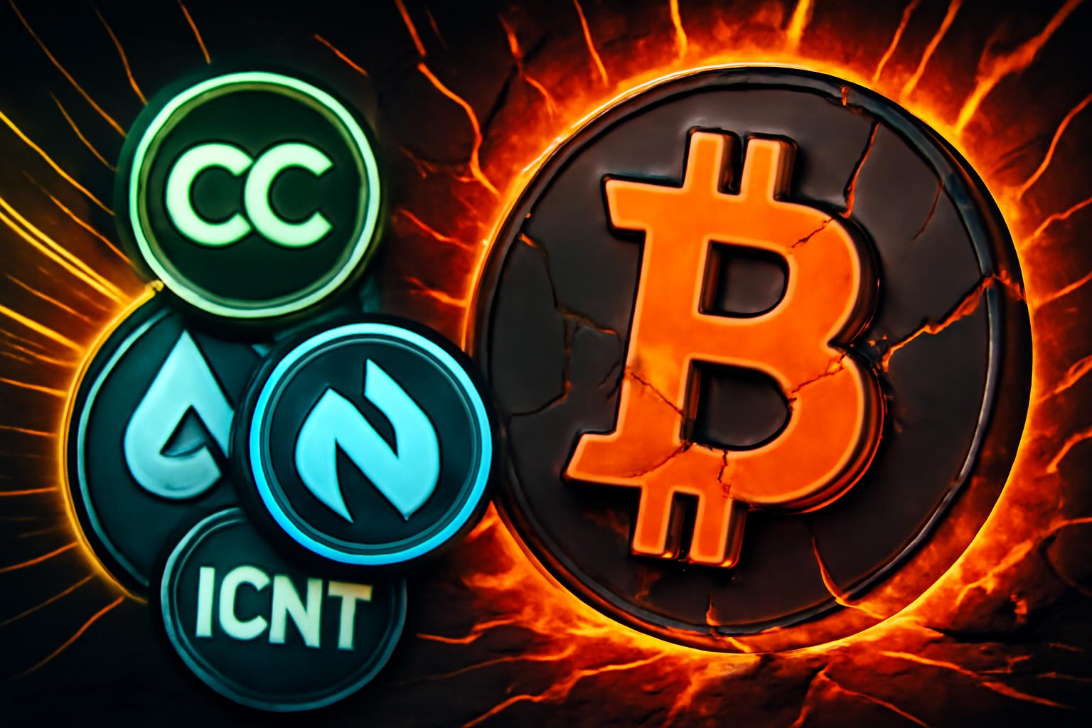 山寨币 CC、RAIN、ICNT 在比特币走弱持续时走高