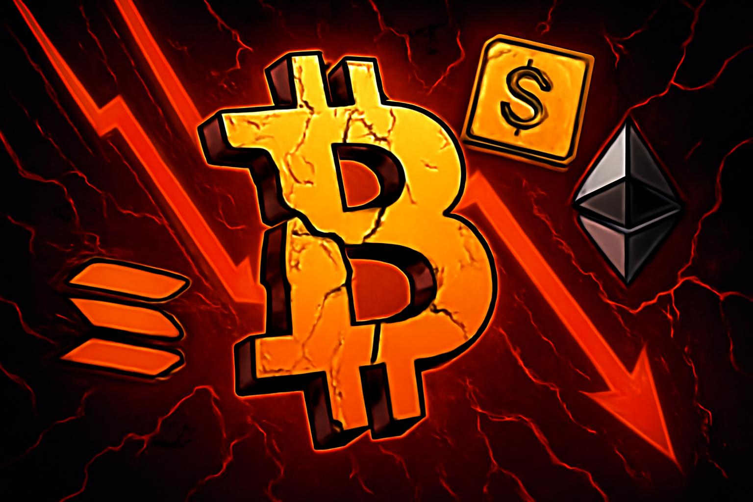 关税不确定性引发加密市场广泛下挫，比特币跌破64,000美元