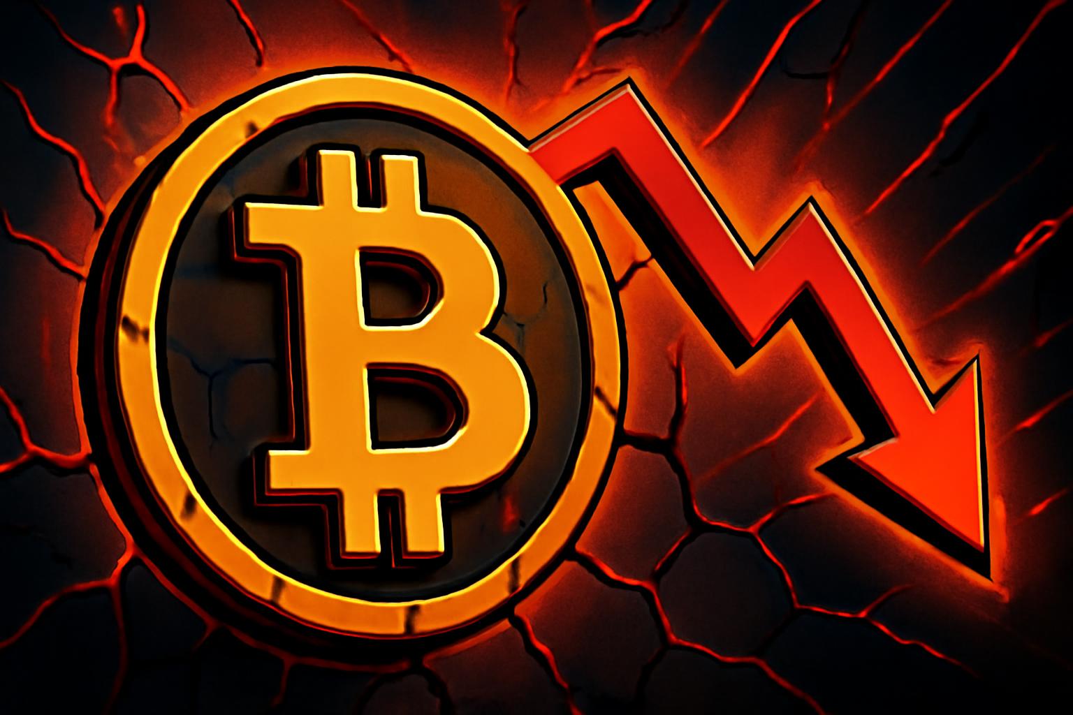 比特币价格下跌，去杠杆加深的加密市场