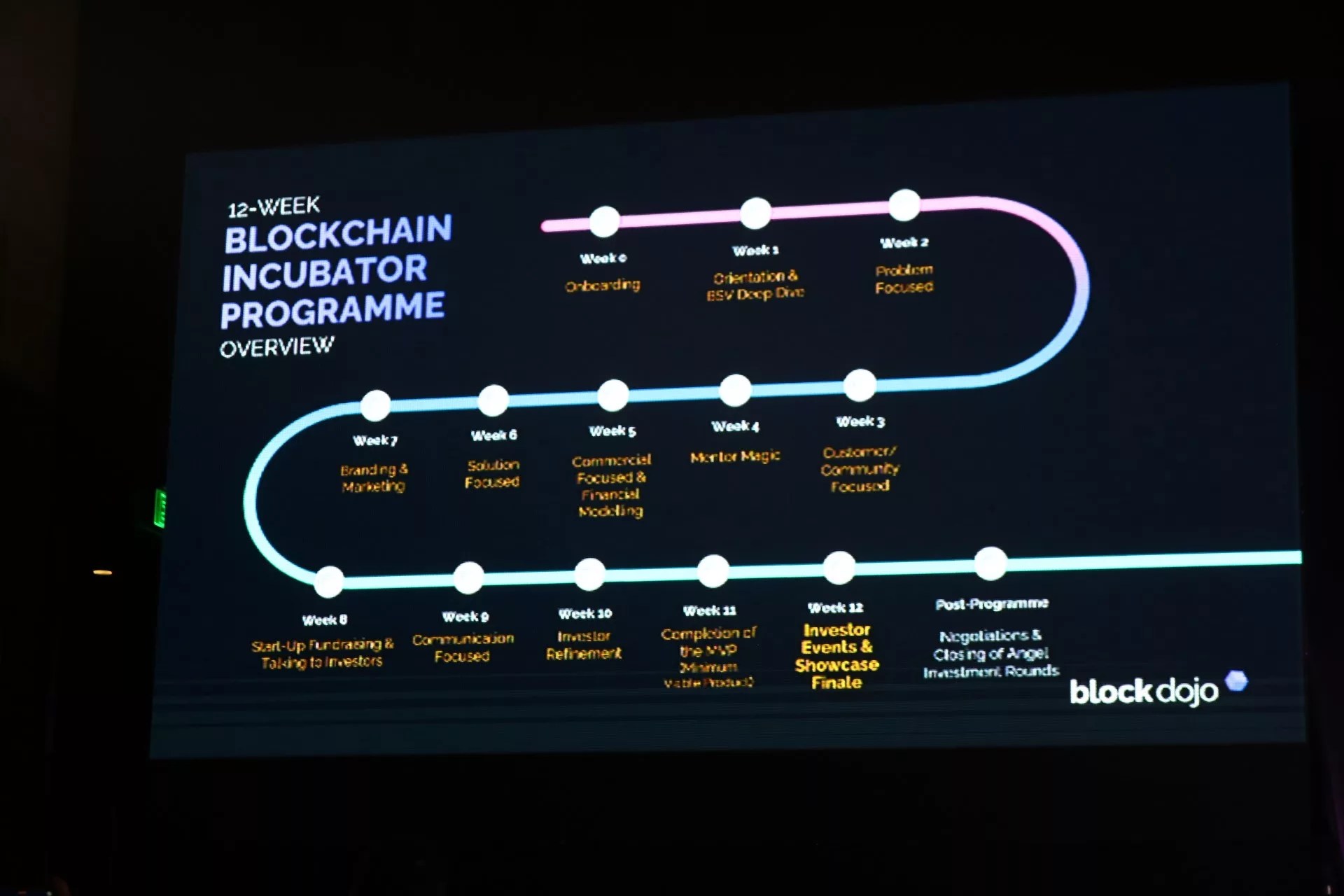 Block Dojo’s 12-week incubator program